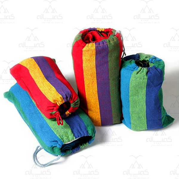 ننوی مسافرتی و تخت آویز تک نفره مدل RainBow