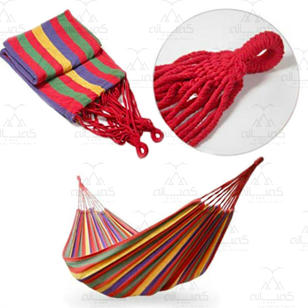 ننوی مسافرتی و تخت آویز تک نفره مدل RainBow