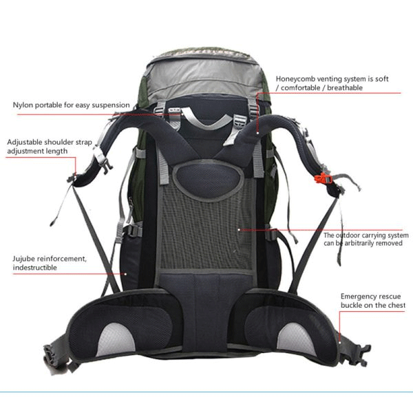 کوله پشتی هاسکی 65 لیتر مدل Outdoors